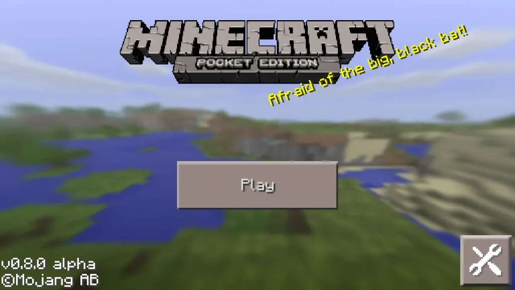 minecraft pocket edition old menu